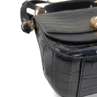 Bolsa Chloé Embossed Croco Azul Marinho Bolsa Chloé Embossed Croco Azul Marinho