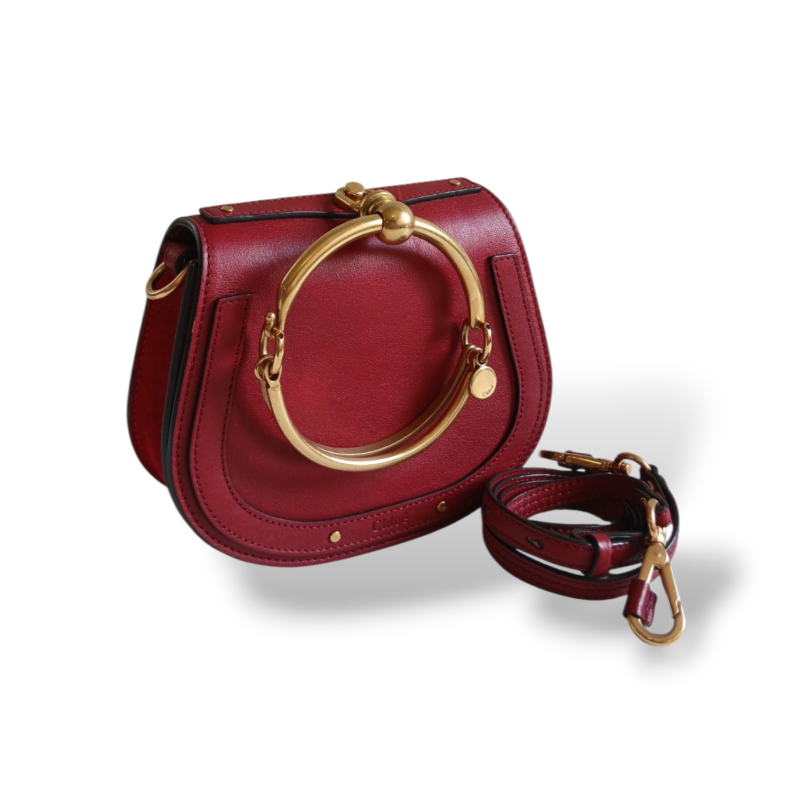 Bolsa Chloé Nile Bracelet Vinho 