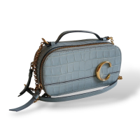 Bolsa Chloé C Mini Vanity Azul Bolsa Chloé C Mini Vanity Azul