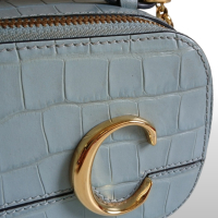Bolsa Chloé C Mini Vanity Azul Bolsa Chloé C Mini Vanity Azul