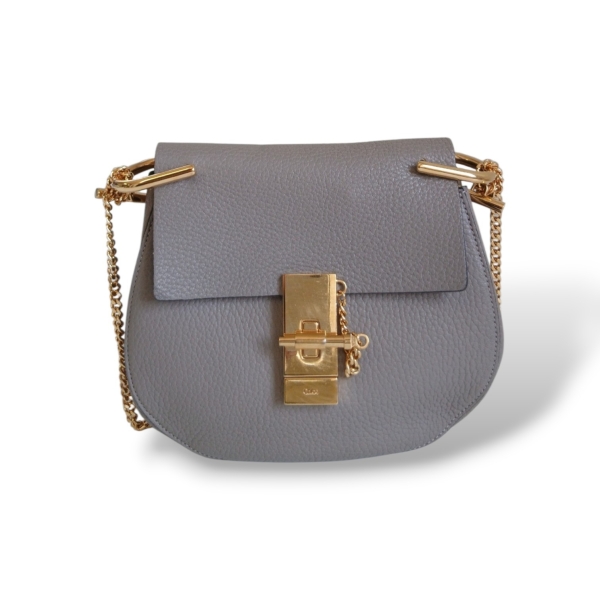 Bolsa Chloé Drew Cinza 