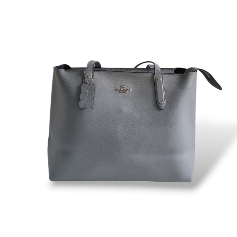Bolsa Coach Central Zip Azul 
