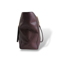 Bolsa Coach Turnlock Chain Vinho