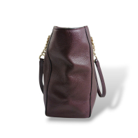 Bolsa Coach Turnlock Chain Vinho