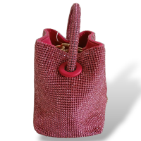 Bolsa Cult Gaia Solene Mini Strass Rosa 