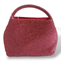 Bolsa Cult Gaia Solene Mini Strass Rosa 