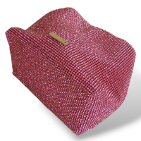 Bolsa Cult Gaia Solene Mini Strass Rosa 