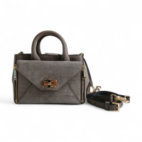 Bolsa Diane Von Furstenberg Mini Cinza 
