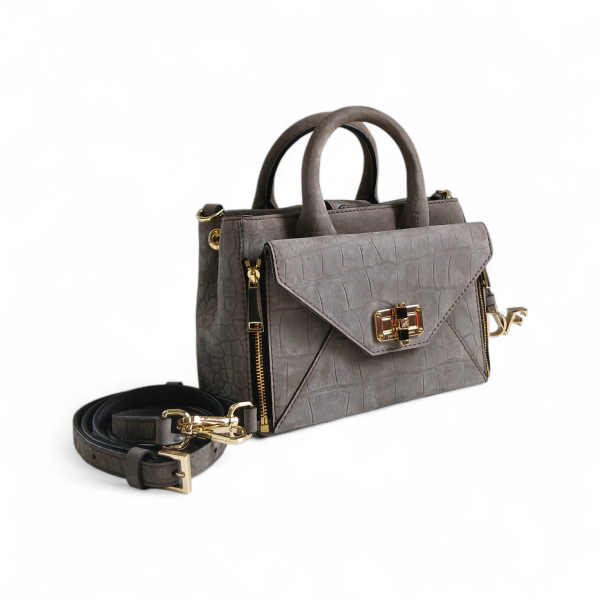 Bolsa Diane Von Furstenberg Mini Cinza 