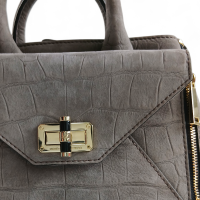 Bolsa Diane Von Furstenberg Mini Cinza 