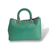 Bolsa Christian Dior Lady Dior Croco Verde Bolsa Christian Dior Lady Dior Croco Verde