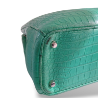 Bolsa Christian Dior Lady Dior Croco Verde Bolsa Christian Dior Lady Dior Croco Verde