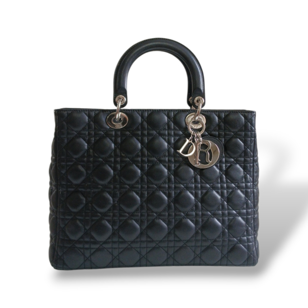 Bolsa Christian Dior Lady Dior Cannage Preta