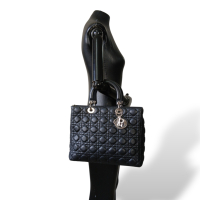 Bolsa Christian Dior Lady Dior Cannage Preta