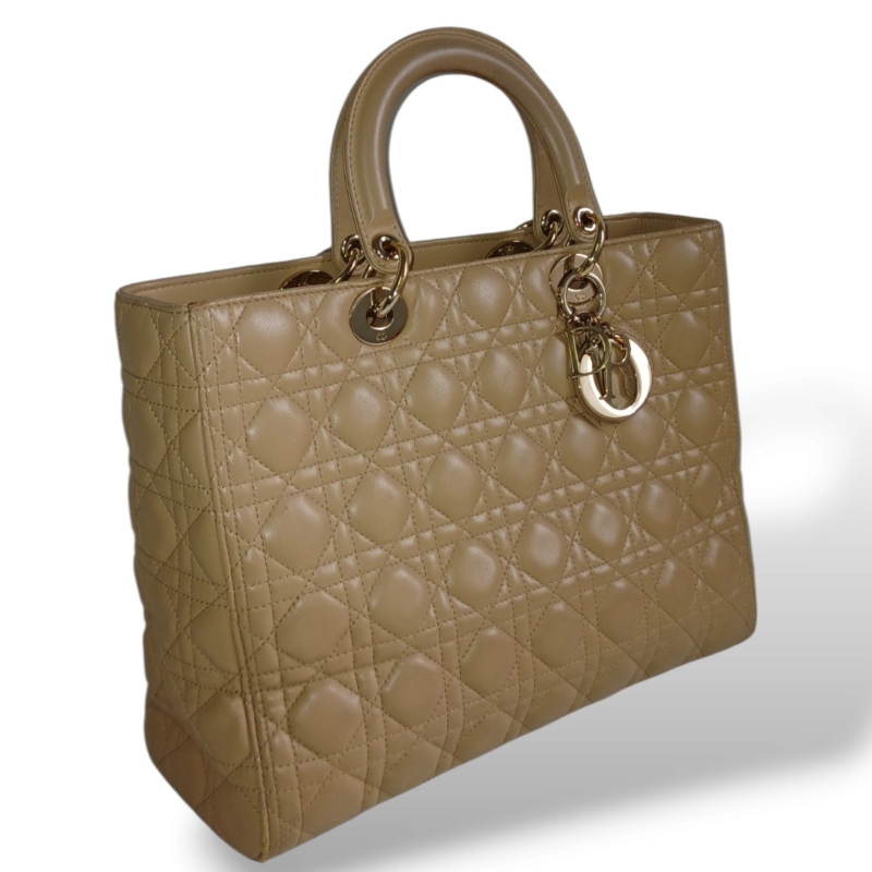 Bolsa Christian Dior Lady Dior Bege