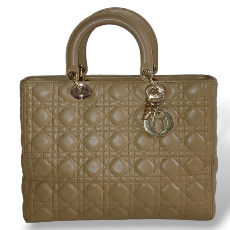 Bolsa Christian Dior Lady Dior Bege