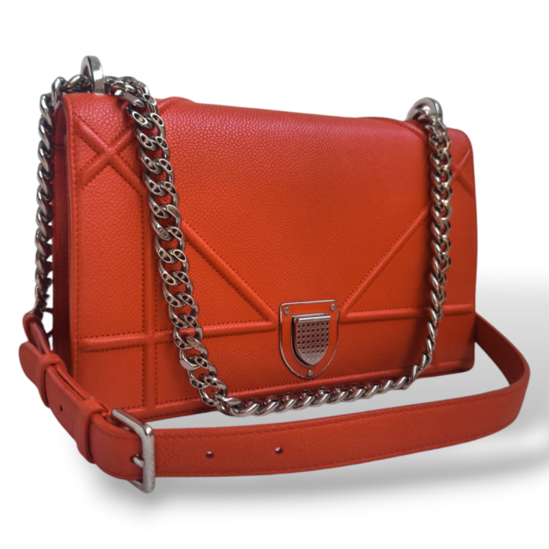 Bolsa Christian Dior Diorama Vermelha Bolsa Christian Dior Diorama Vermelha