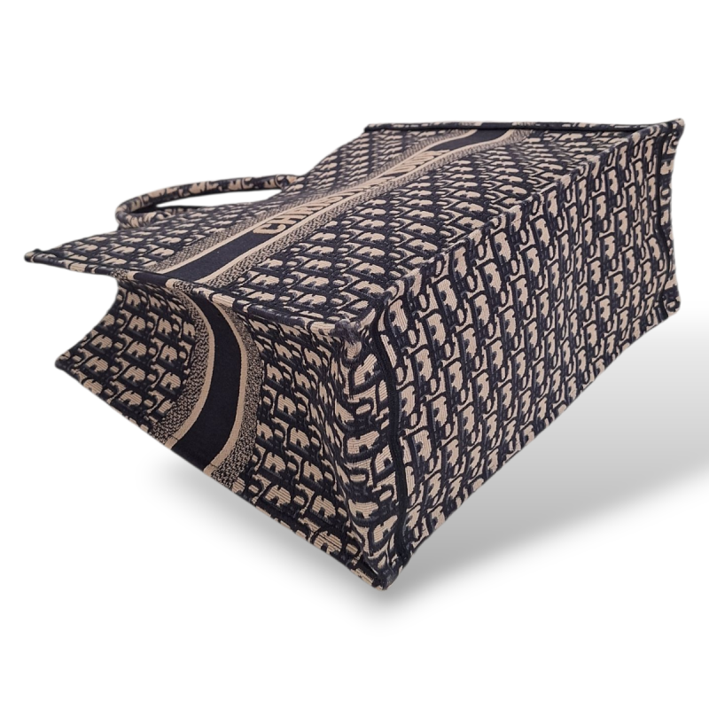 Bolsa Christian Dior Book Tote Azul e Branca 