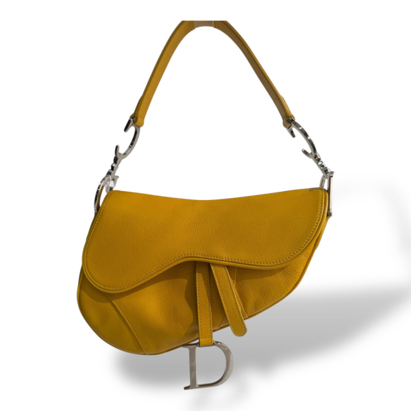 Bolsa Christian Dior Saddle Amarela
