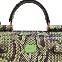 Bolsa Dolce Gabbana Sicily 62 Python Verde 