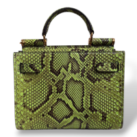 Bolsa Dolce Gabbana Sicily 62 Python Verde 