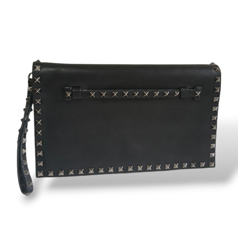 Clutch Valentino Rockstud Preta