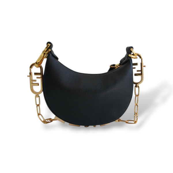 Bolsa Fendi Fendigraph Nano Preta 