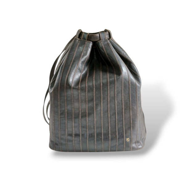 Bolsa Fendi Couro Marrom 