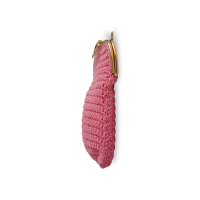 Bolsa Fendi Baguette Crochê Rosa