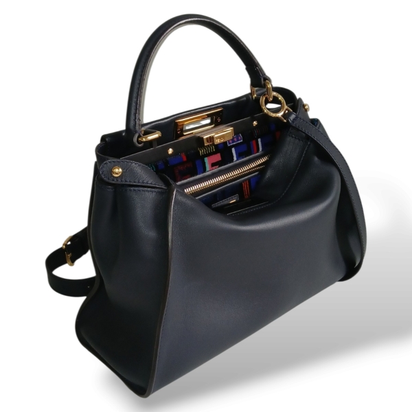 Bolsa Fendi Peekaboo Happiness Azul Marinho 