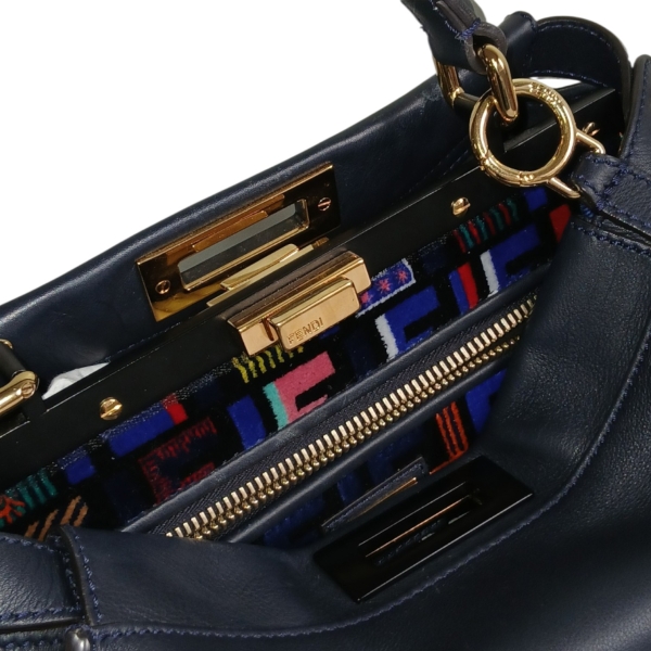 Bolsa Fendi Peekaboo Happiness Azul Marinho 