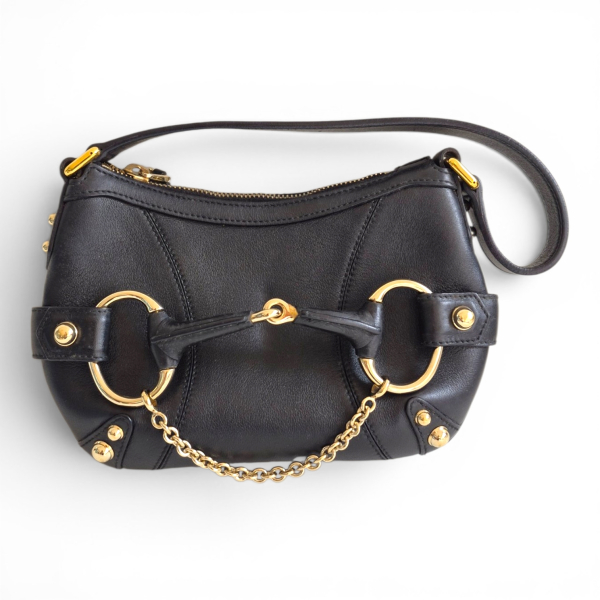 Bolsa Gucci Small Horsebit Chain Hobo