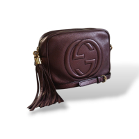 Bolsa Gucci Soho Disco Roxo Metalizado Bolsa Gucci Soho Disco Roxo Metalizado