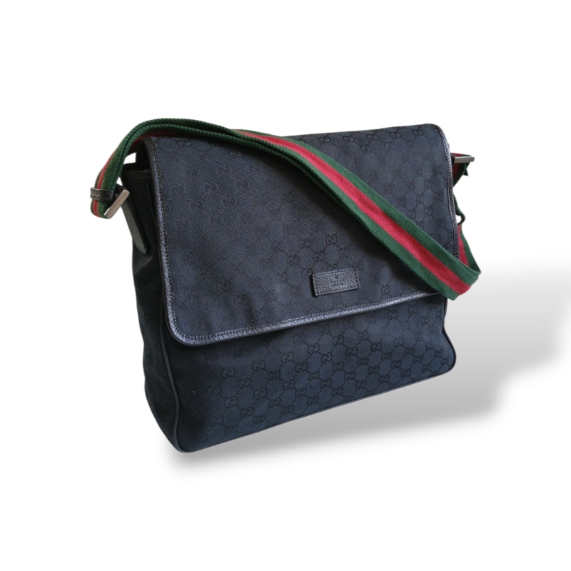 Bolsa Gucci Messenger GG Supreme Preta