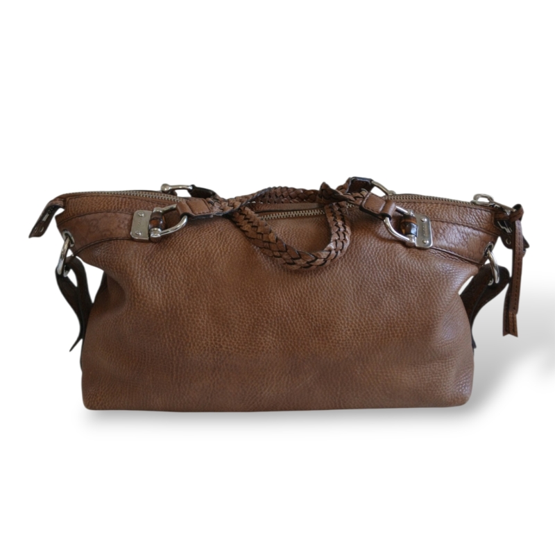 Bolsa Gucci Bamboo Bar Marrom