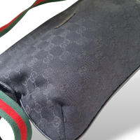Bolsa Gucci em Lona Preta 