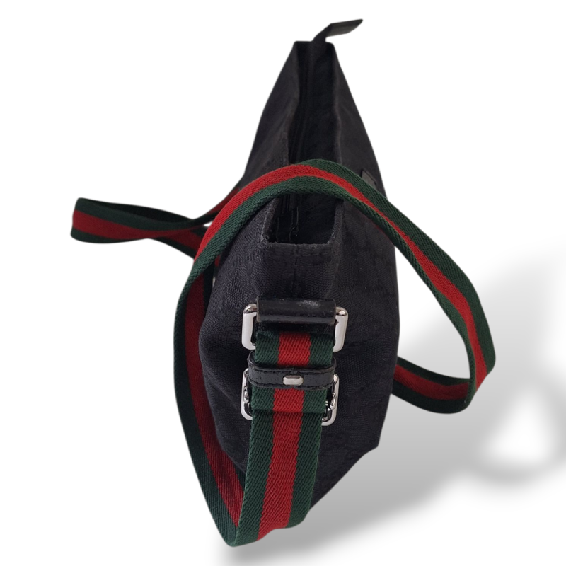 Bolsa Gucci em Lona Preta 