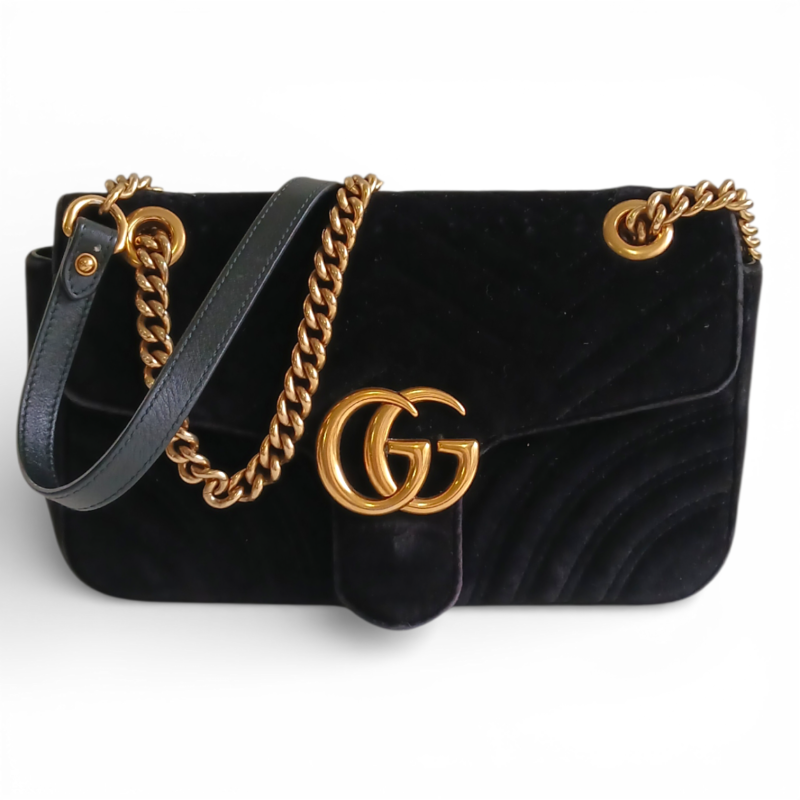 Bolsa Gucci Veludo Preta