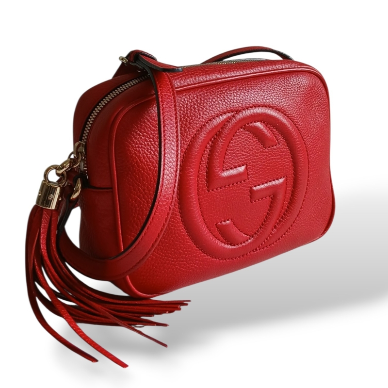 Bolsa Gucci Soho Disco Vermelha