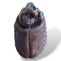 Bolsa Gucci Jungle de Couro Cinza Bamboo Hobo