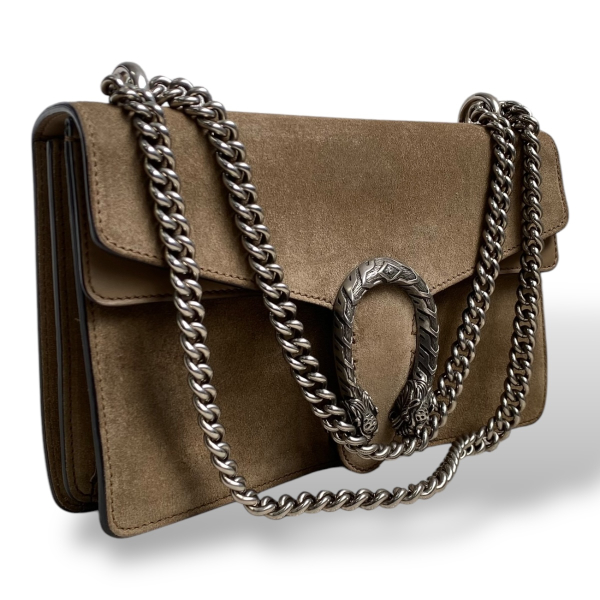 Bolsa Gucci Dionysus Suede Taupe 
