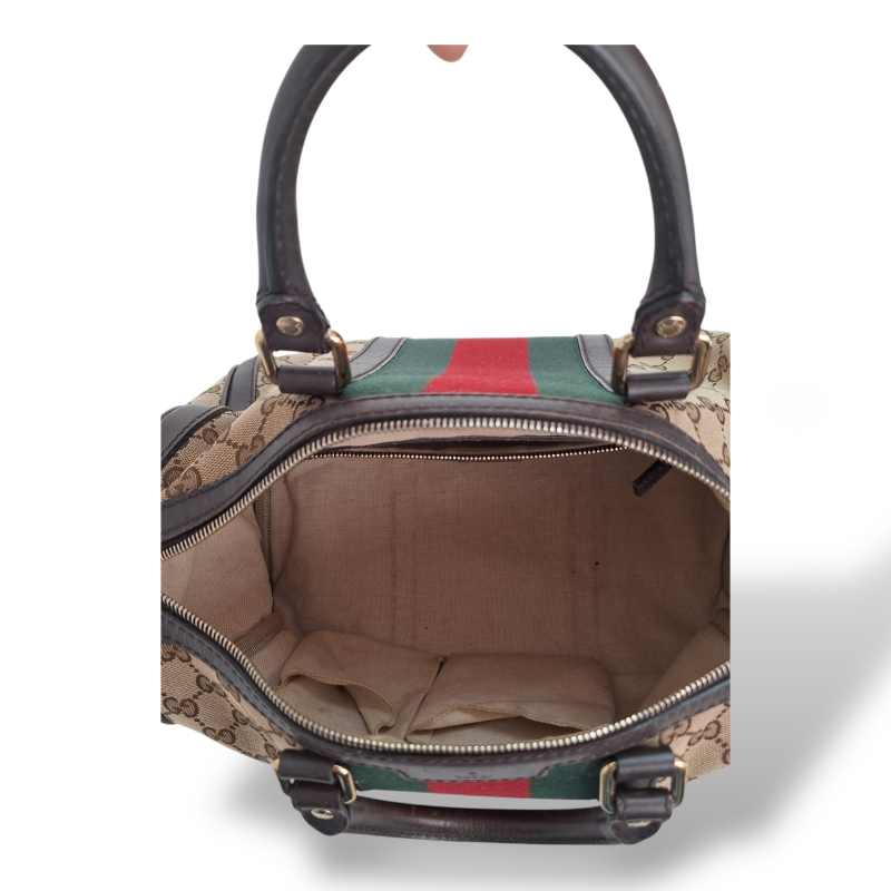 Bolsa Gucci Joy Boston GG Canvas Marrom