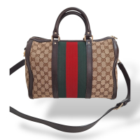 Bolsa Gucci Joy Boston GG Canvas Marrom