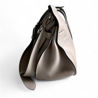 Bolsa Hermès Jypsiere 34 Beige Marfa Couro Clemence Ferragem Palladium