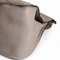 Bolsa Hermès Jypsiere 34 Beige Marfa Couro Clemence Ferragem Palladium