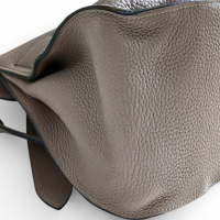 Bolsa Hermès Jypsiere 34 Beige Marfa Couro Clemence Ferragem Palladium