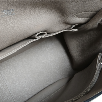 Bolsa Hermès Jypsiere 34 Beige Marfa Couro Clemence Ferragem Palladium