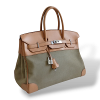 Bolsa Hermès Birkin 35 Toile Swift Chai Edição Limitada