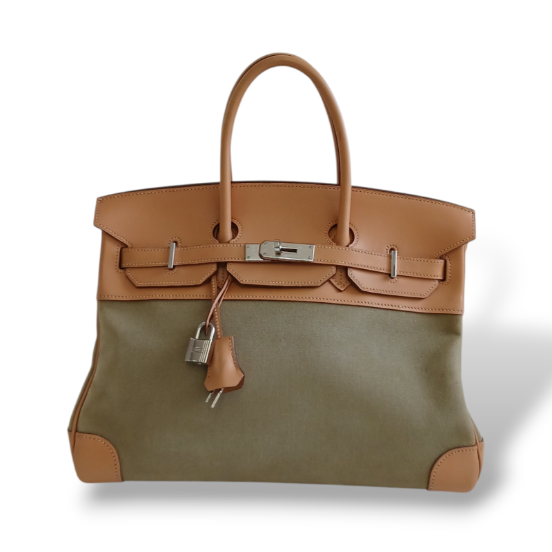 Bolsa Hermès Birkin 35 Toile Swift Chai Edição Limitada