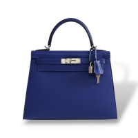 Bolsa Hermès Kelly 28 Azul 